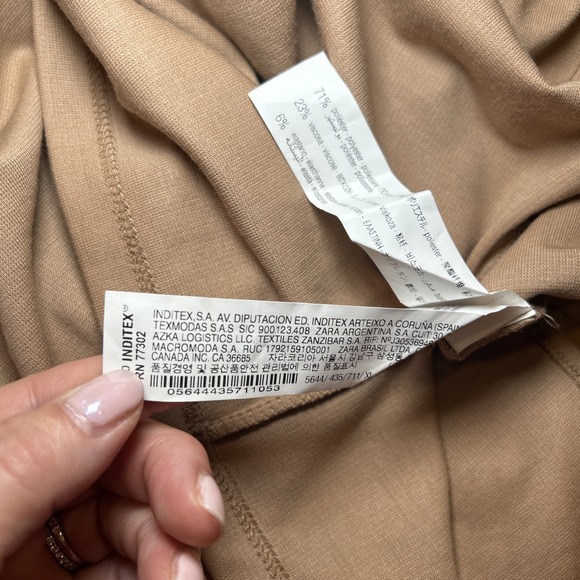 Zara Tan Backless Dress - Picture 6 of 6